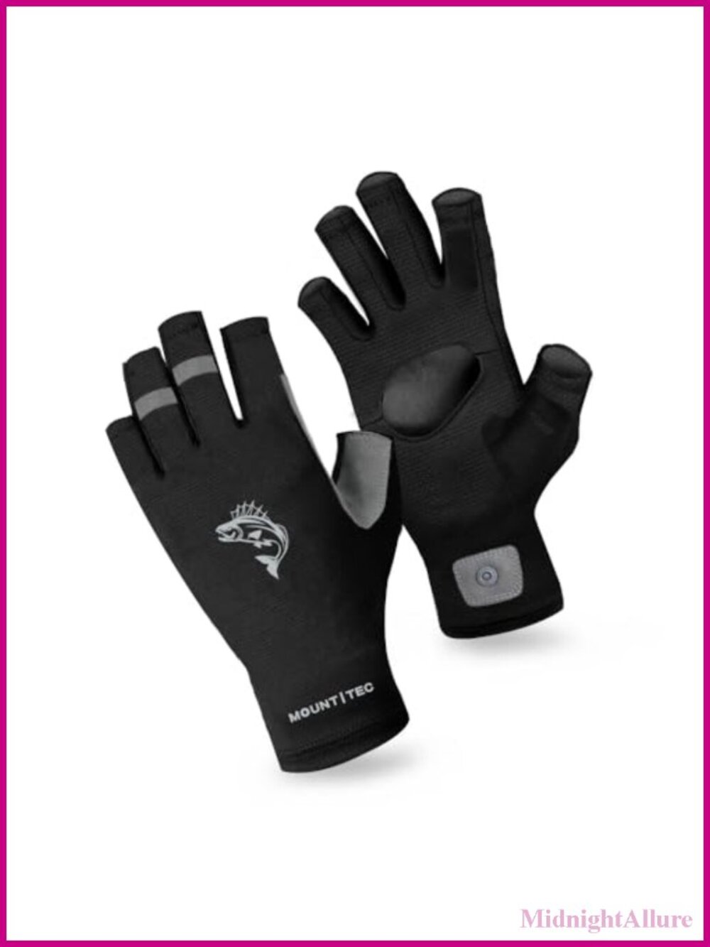 Unisex UV Fingerless Gloves UPF 50+ Sun Protection for Fishing Cycling